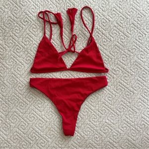 Acacia Ribbed Sangria Railay too & Brazil Bottom